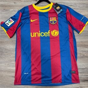 2010-2011 Messi Barcelona #10 Home Jersey
